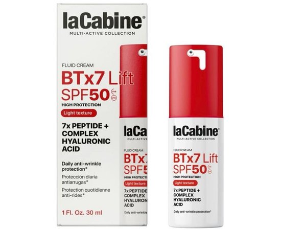 Солнцезащитный крем-флюид La Cabine BTx7 Lift SPF50 Fluid Cream, 30  ml, изображение 2