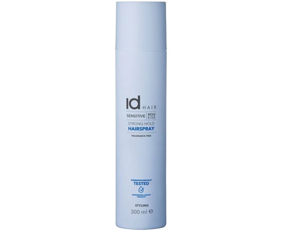 Лак сильної фіксації гіпоалергенний id Hair Elements Sensitive Xclusive Strong Hold Hairspray, 300 ml, фото 