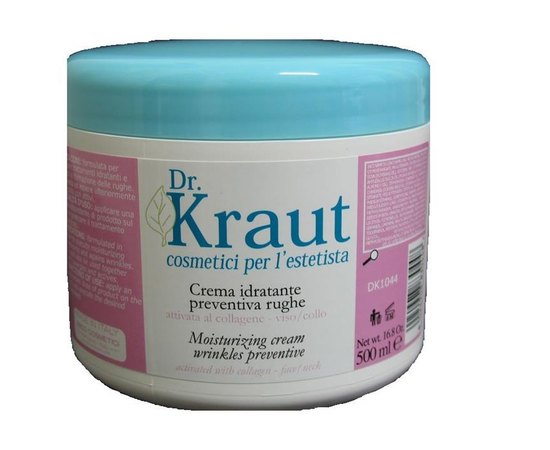 Dr. Kraut Crema Idratante Rughe Увлажняющий крем для профилактики морщин с активным коллагеном 500 мл