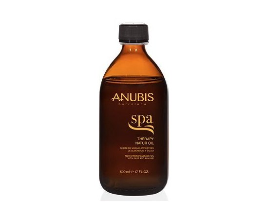 Anubis Therapy Natur Oil Лечебное масло для расслабляющего массажа с маслами сладкого миндаля и шалфея,500 мл
