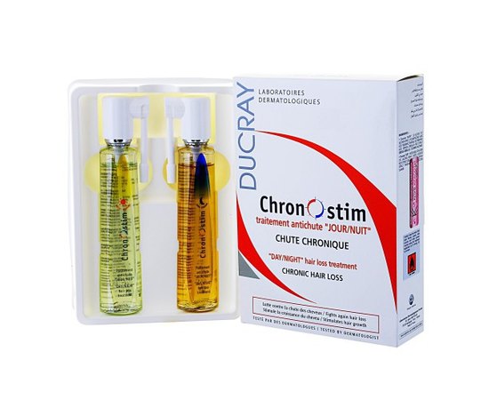 Лечебное средство против андрогенного выпадения волос Ducray Chronostim, 2x50 ml