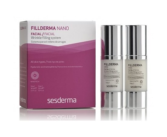 Нано система заполнения морщин Филлдерма Sesderma Fillderma Nano Wrinkle Filling System, 2x30 ml