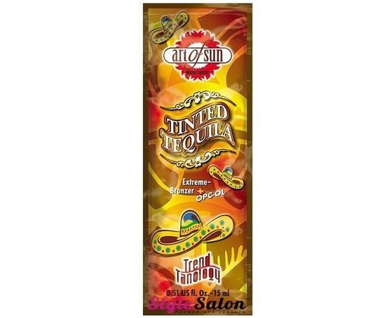 Средство для загара в солярии с тройными бронзаторами Art of Sun Tinted Tequila, 125 ml
