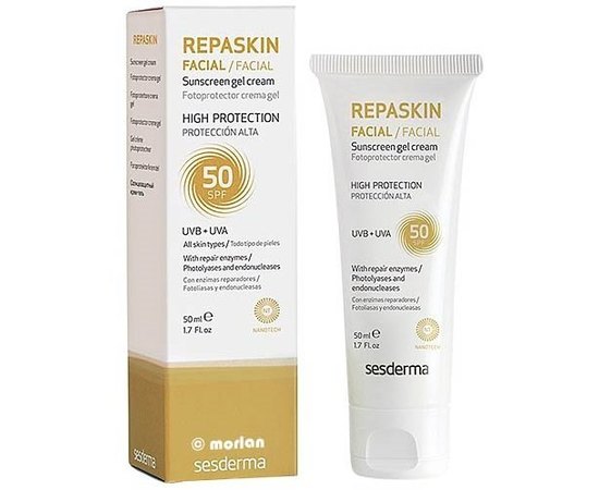 Sesderma Repaskin Facial Sunscreen gel crem SPF50 Сонцезахисний крем-гель для обличчя, 50 мл, фото _ab__is.image_number.default