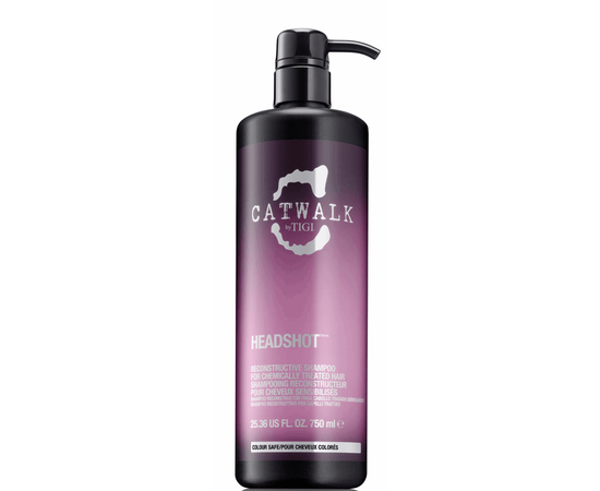 Восстанавливающий шампунь для химически поврежденных волос Tigi Catwalk Headshot Shampoo, изображение 3 Восстанавливающий шампунь для химически поврежденных волос Tigi Catwalk Headshot Shampoo, изображение 3
