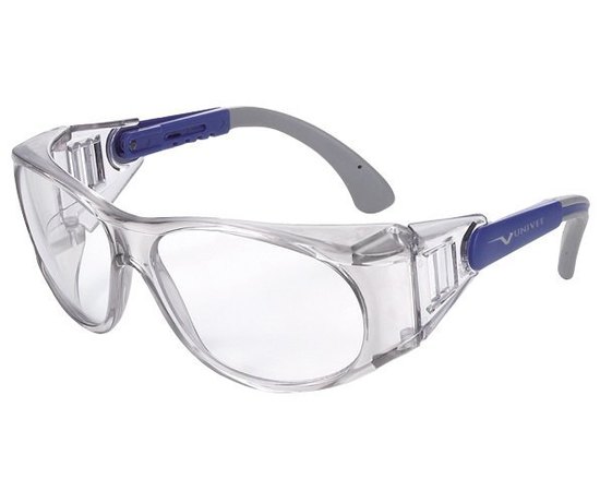 Univet 539 Окуляри захисні незапотевающіе з покриттям від подряпин, спільне носіння з оптичними окулярами, фото 