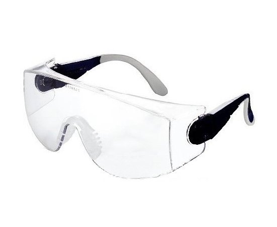 Очки защитные с защитой от царапин совместное ношение с оптическими очками, регулировка дужек Univet 535