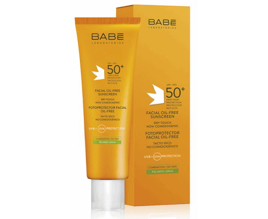 Babe Laboratorios Facial Oil-free Sunscreen SPF50 Сонцезахисний крем для жирної шкіри обличчя, 50 мл, фото _ab__is.image_number.default
