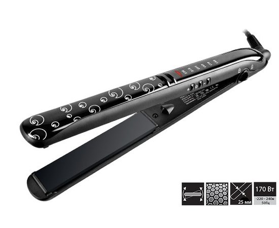 Утюжок для волос Hairway Nano-Silver Tourmaline Long plate, 04102