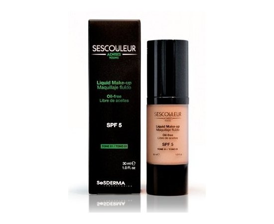 Sesderma Sescouleur Acnises young tone I SPF5 Тональный крем для проблемной кожи, 30 мл, изображение 3