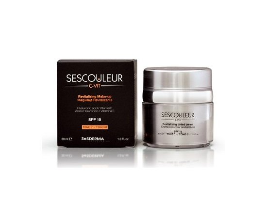 Sesderma Sescouleur C-Vit tone I SPF15 Тональный крем с витамином С тон 01, 30 мл, изображение 3