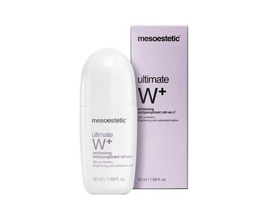 Шариковый дезодорант осветляющий Mesoestetic Ultimate W+ antipersperant roll-on, 50 ml