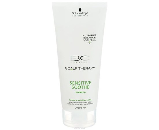 Успокаивающий шампунь для волос и чувствительной кожи головы Schwarzkopf Bonacure Sensitive Soothe Mild Shampoo, 200 ml