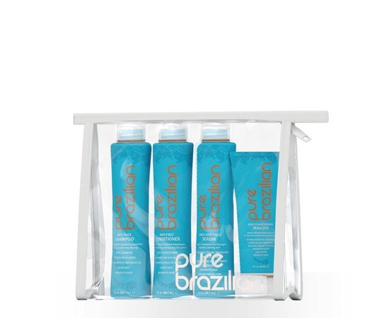 Набор для волос Домашний уход Pure Brazilian 4-Piece Home Care Kit, 4x90 ml