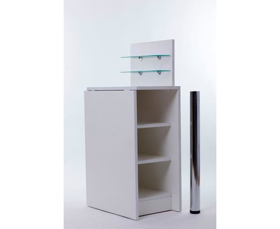 Маникюрный стол с стеклянными полочками под лак "Економ"