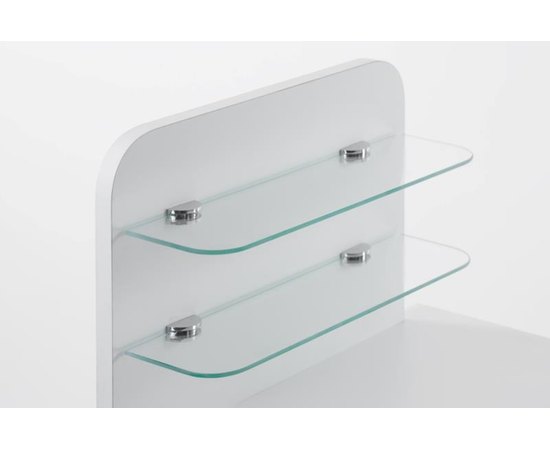 Маникюрный стол с стеклянными полочками под лак "Естет №1"