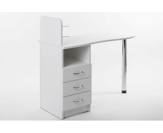 Маникюрный стол с стеклянными полочками под лак "Естет №1"