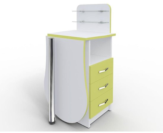 Маникюрный стол-трансформер со складывающейся столешницей "Естет компакт №1" лайм