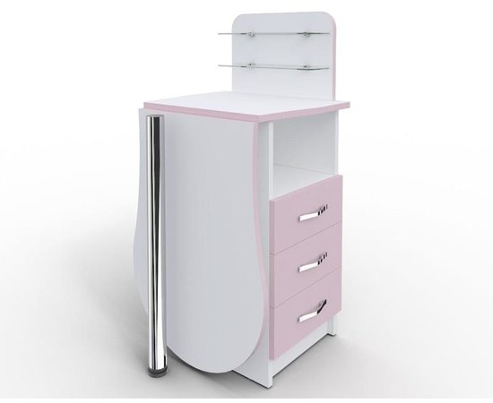 Маникюрный стол-трансформер со складывающейся столешницей "Естет компакт №1" бузковый