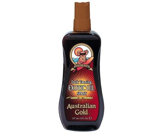Масло для загара с маслом моркови Australian Gold Exotic Oil Intensifier Dark Tanning Oil, 237 ml, изображение 3