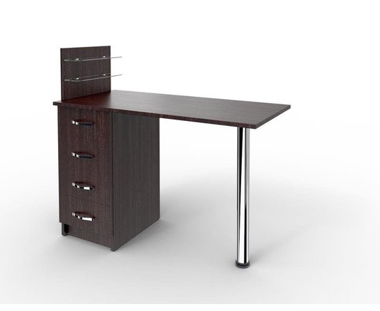 Манікюрний стіл зі скляними поличками під лак Markson Класік М106, фото 