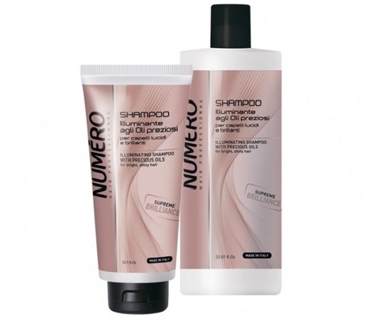 Шампунь для придания блеска с ценными маслами Brelil Numero Supreme.