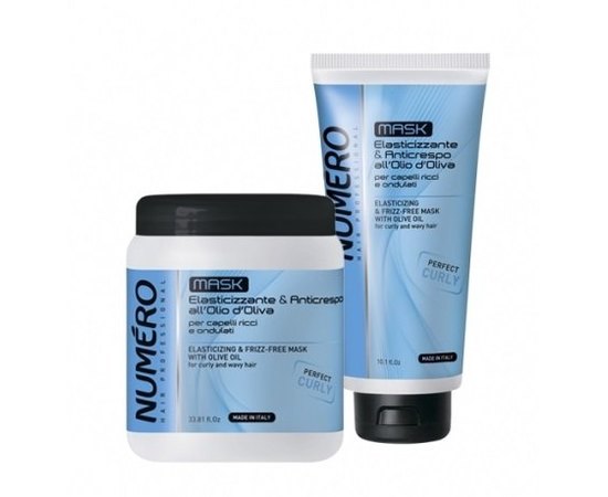 Brelil Numero Elasticizzante Mask Маска для кучерявого волосся з оливковою олією, фото 