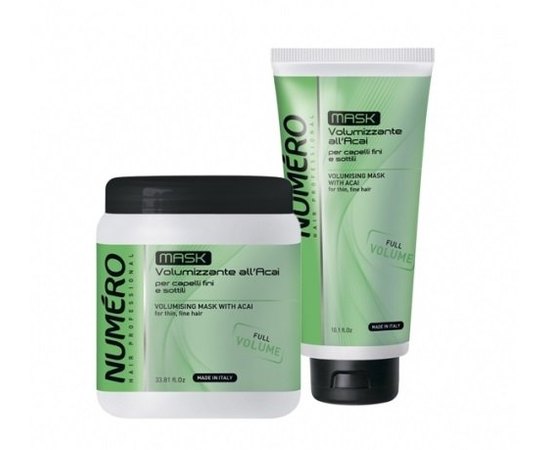 Brelil Numero Volumizing Mask Маска для надання об'єму з екстрактом асаї, фото 