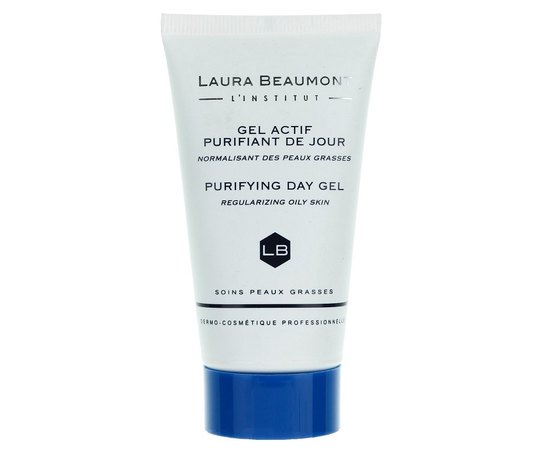 Laura Beaumont Purifying Day Gel Regularizing Of Oily Skin - Денний гель з вираженим себорегулирующим ефектом, 50 мл, фото 