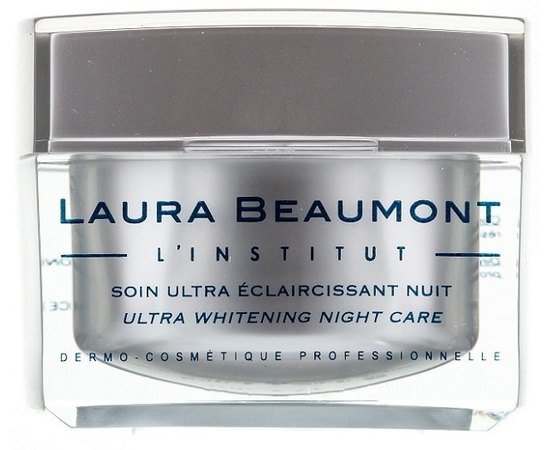 Laura Beaumont Ultra Whitening Night Care - Нічний крем інтенсивного освітлення, 50 мл, фото 