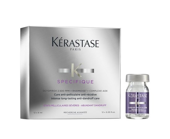 Kerastase Specifique Cure Anti-Pelliculaire Інтенсивний догляд проти лупи, 12х6 мл, фото 