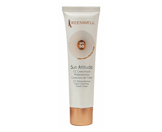 Мультизащитный крем с тональным эффектом SPF50 Keenwell CC Multi-Protective Color Correcting Facial Cream, 60 ml