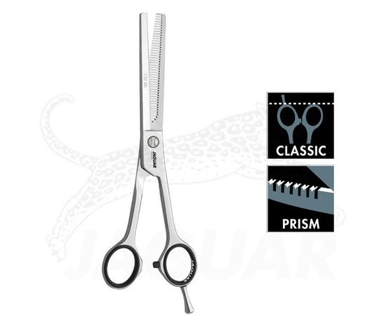 Ножницы парикмахерские филировочные Jaguar White Line CM 46 6.5", изображение 3 Ножницы парикмахерские филировочные Jaguar White Line CM 46 6.5", изображение 3
