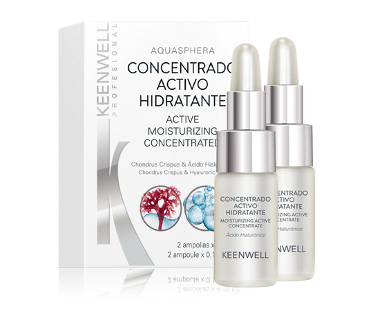 Keenwell Aquasphera Active Moisturizing Concentrated Інтенсивна зволожуюча сироватка, 2 шт х 4 мл, фото _ab__is.image_number.default