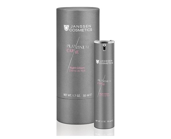 Ночной крем реструктурирующий Janssen Cosmeceutical Platinum Care Night Cream, 50 ml, изображение 4