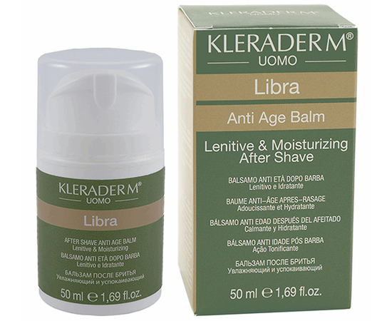 KLERADERM Anti-Age Balm Libra Антивіковий гель-бальзам після гоління «Лібра», 50 мл, фото 