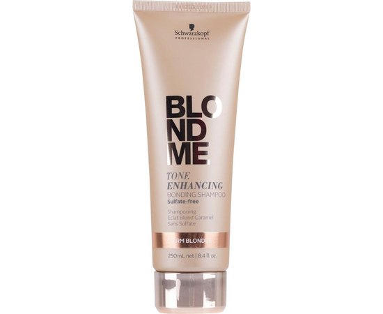 Schwarzkopf Professional Bloldme Tone Enhancing Bonding Shampoo Warm Blondes Бондинг-шампунь для теплих відтінків блонд, 250 мл, фото 