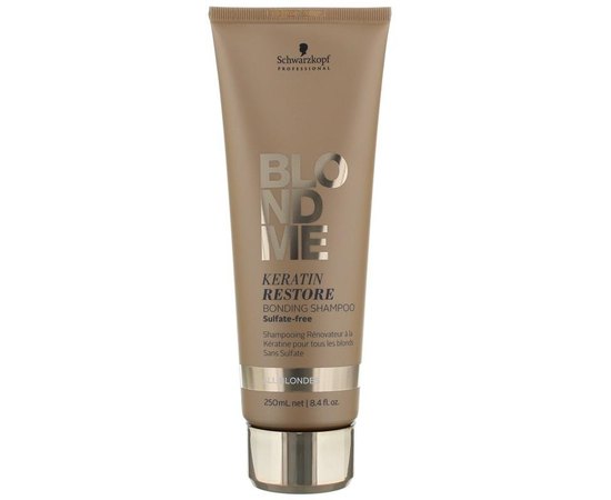 Бондинг-шампунь кератиновое восстановление для всех оттенков блонд Schwarzkopf Professional Blondme Keratin Restore Bonding Shampoo