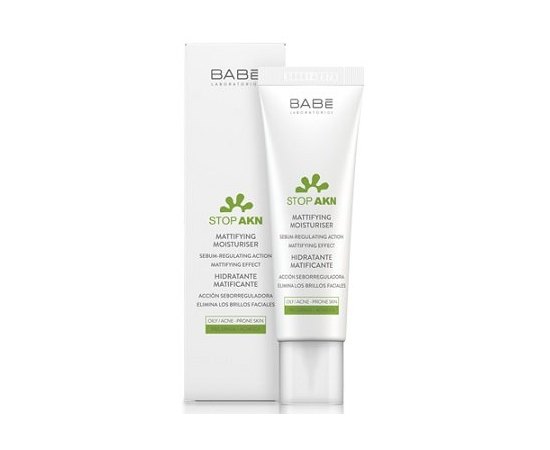 Матирующий крем увлажняющий Babe Laboratorios Stop AKN Mattifying Moisturiser, 50 ml, изображение 4