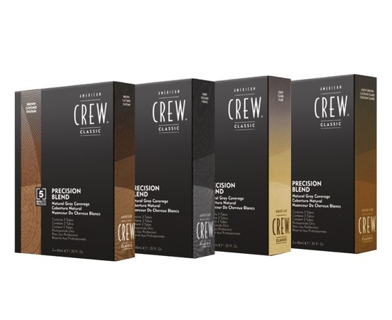 Система маскировки седины (уровень 2-3) American Crew Precision Blend Dark (3x40 мл)