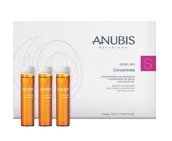 Anubis Model Sen Concentrate Зміцнюючий концентрат для бюста, 8 амп х 10 мл, фото 