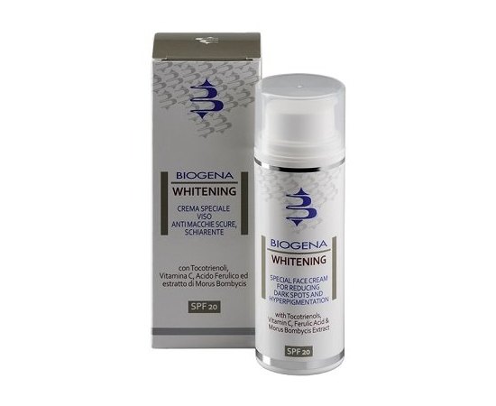 Крем осветляющий против пигментных пятен SPF20 Biogena Whitening, 50 ml, изображение 2