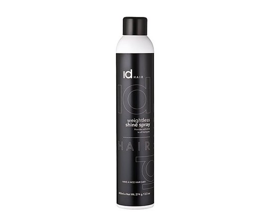 Суперлегкий блеск для волос id Hair Shine Spray Weightless, 400 ml