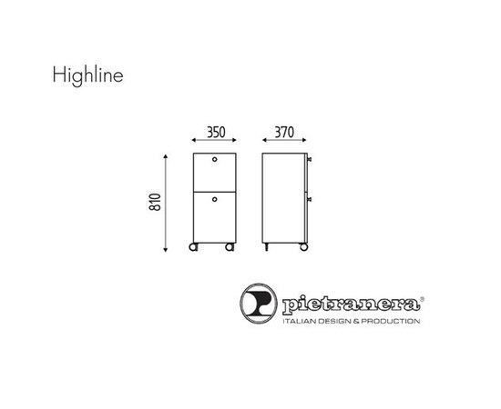 Тележка парикмахерская  Pietranera Highline, изображение 3