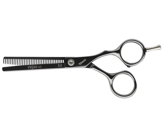 Ножницы парикмахерские филировочные Tondeo Vegas Offset Black Effi 5.5" , изображение 2 Ножницы парикмахерские филировочные Tondeo Vegas Offset Black Effi 5.5" , изображение 2
