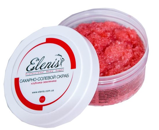 Elenis Сахарно-сольовий скраб Полуниця-суниця, 350 г, фото _ab__is.image_number.default
