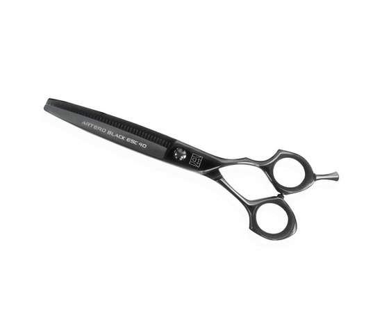 Ножиці перукарські філірувальні Artero Black 40 6.5" Т65465, фото 