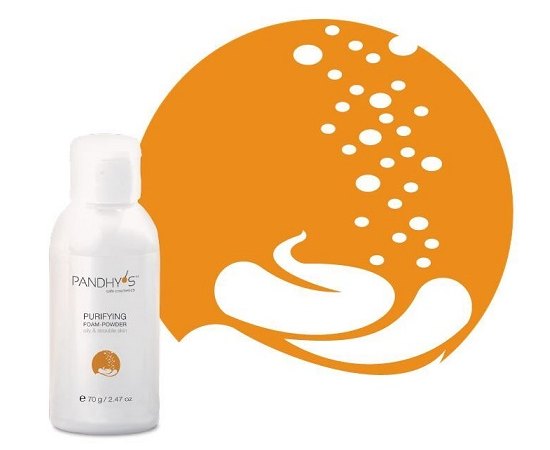 Pandhy's Purifying Foam-Powder for oily & trouble skin Очищаюча пудра для жирної проблемної шкіри, 100 г, фото _ab__is.image_number.default
