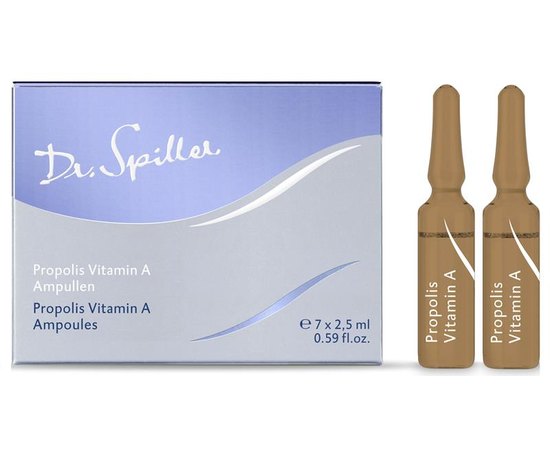 Ампула с прополисом и витамином A Dr. Spiller Control Line Propolis Vitamin A Ampoules, 3 ml