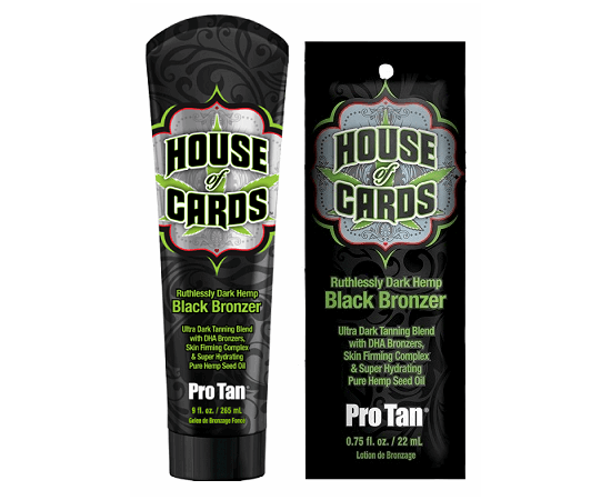 Лосьон для загара в солярии для мужчин Pro Tan House of Cards Dark Hemp Black Bronzer, изображение 2